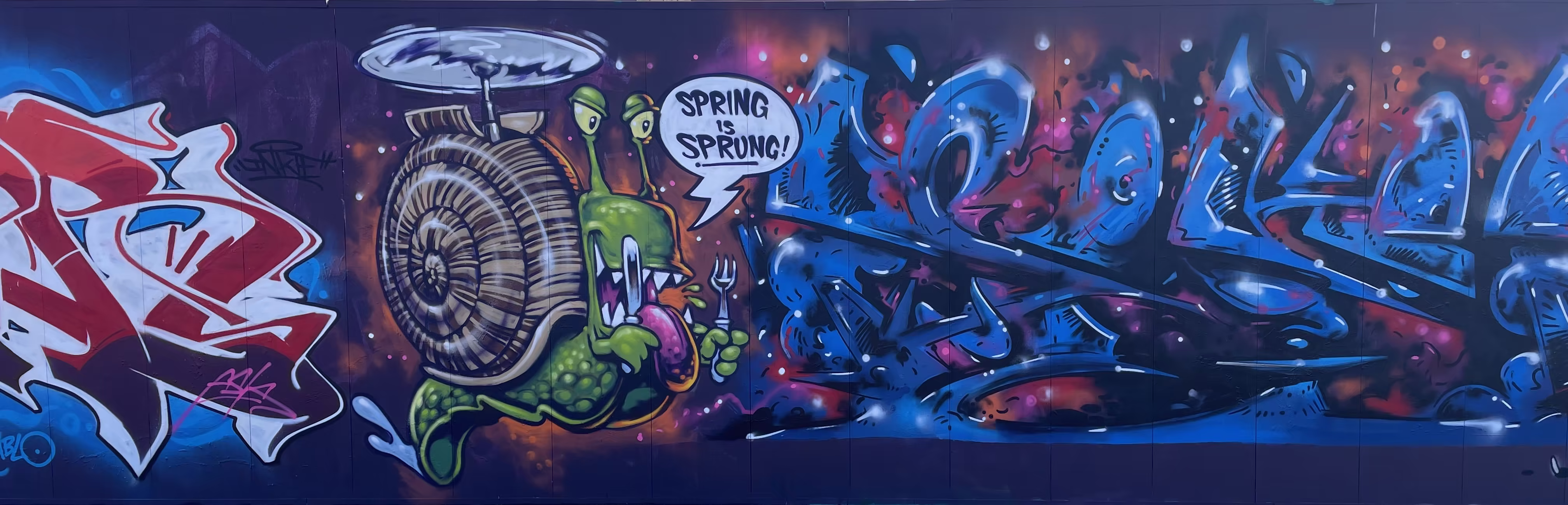 Millennium Walkway graffiti