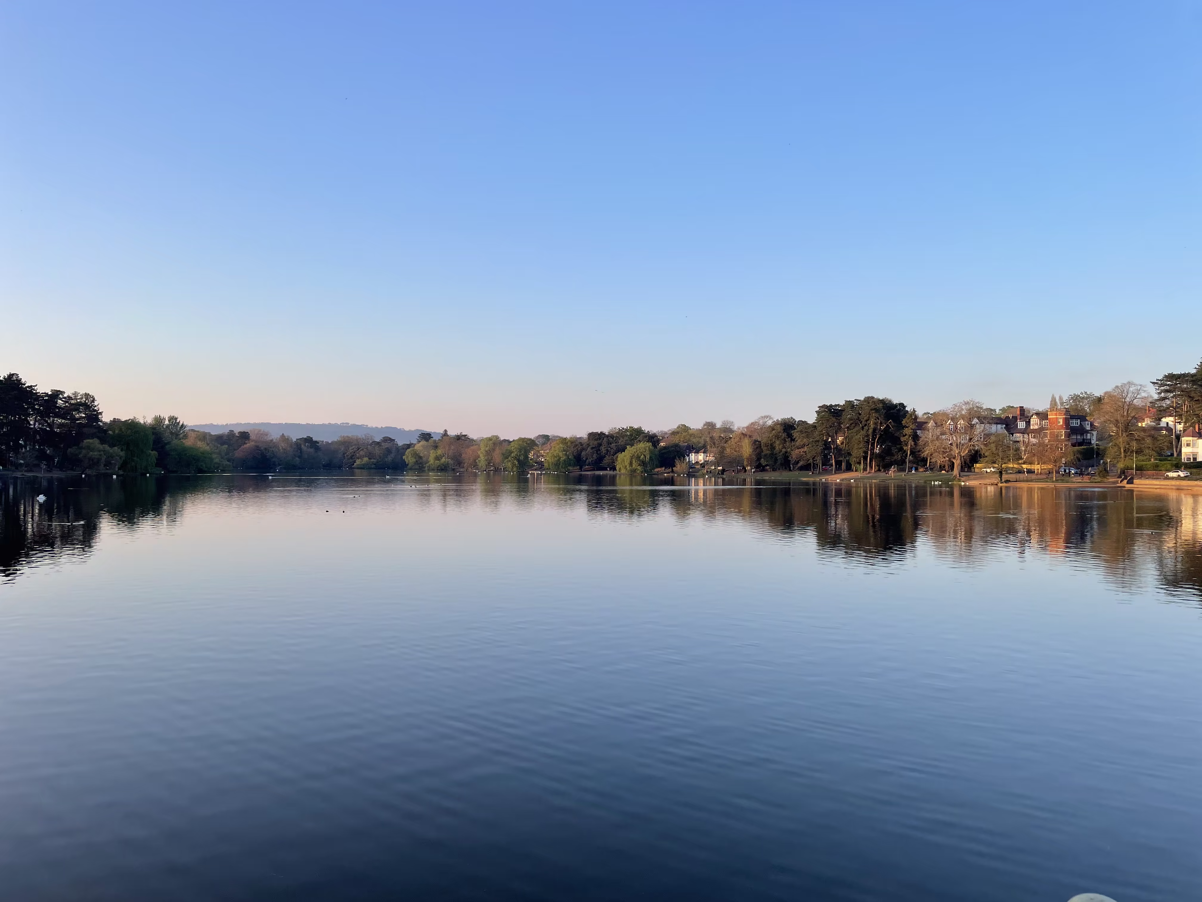 Roath Lake at sunset